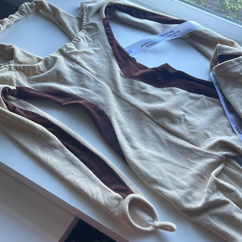 Bad Society Club Brown Corduroy Jumpsuit - Picture 9 of 13